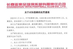 关于对孙国梁的处罚通报 ​​​